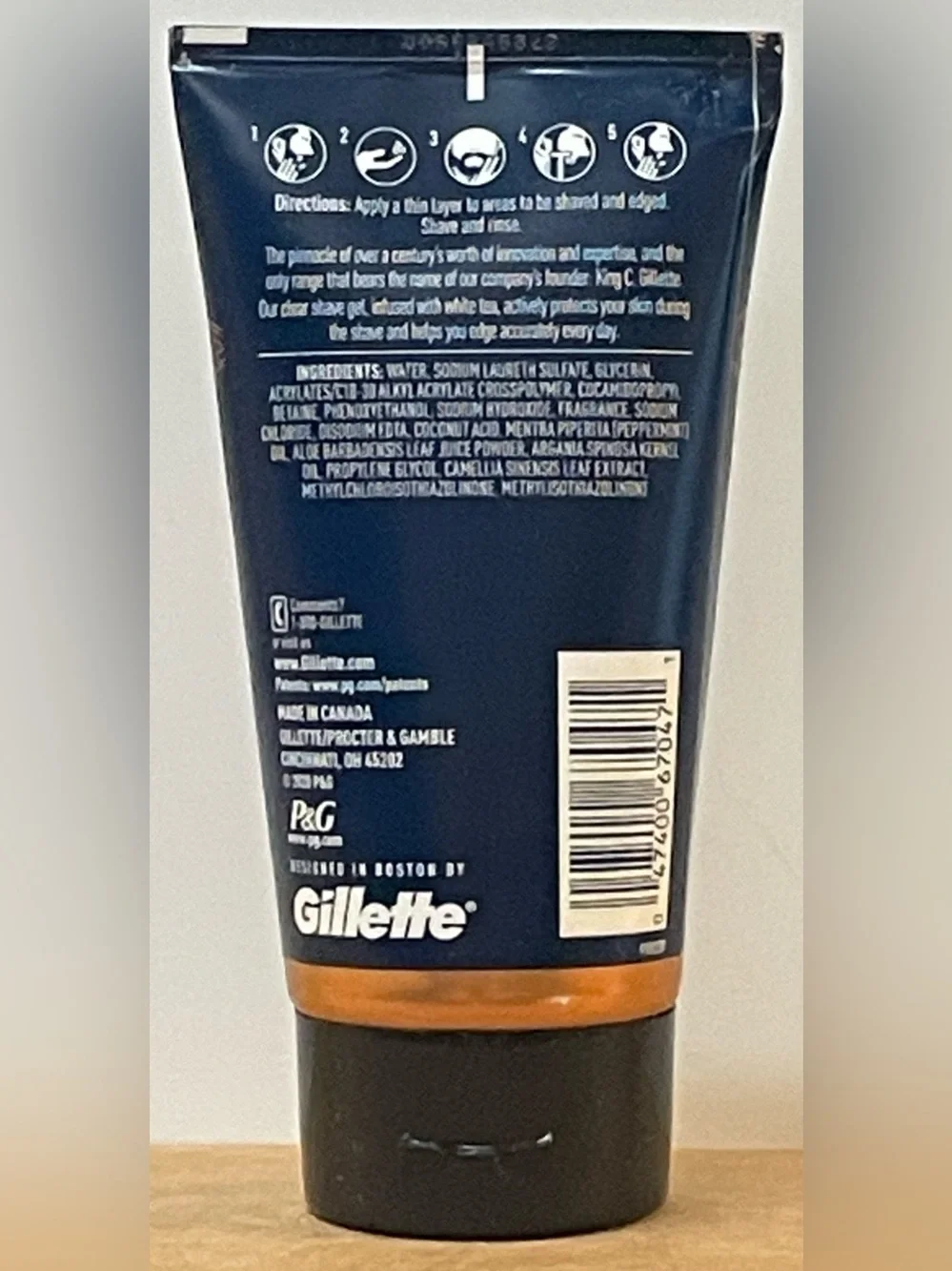 King C. Gillette Transparent Shave Gel — 5 fl oz